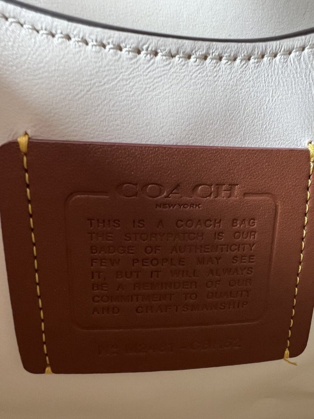Coach 1941 Rogue 30 Car Sequin Coupe Chalk Cream White Purse 20315 Authentic - Picture 4 of 16